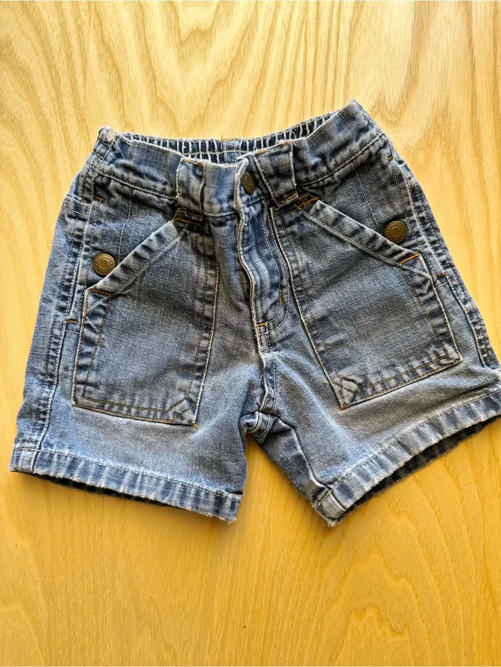 Vintage Old Navy blue denim shorts for kids 12-18 months